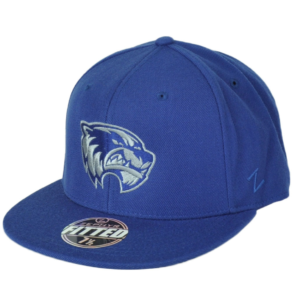 NCAA Zephyr Utah Valley University Wolverines Blue Fitted Size 7 1/2 Hat Cap