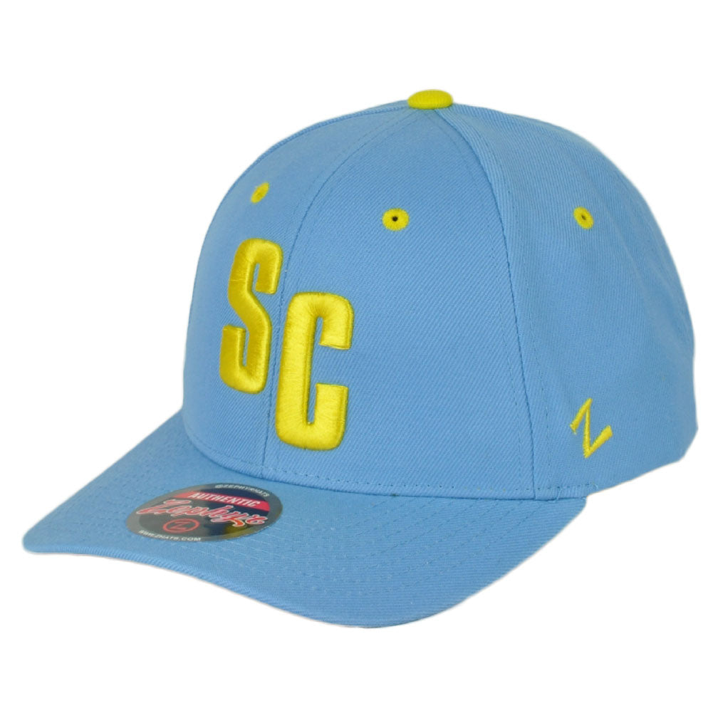 NCAA Zephyr Sheridan College Generals Light Blue Structured Adjustable Hat Cap