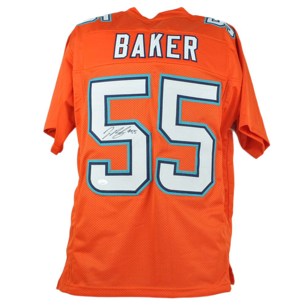NFL Miami Hurricanes Jerome Baker Jersey Replica Signed JSA Card Auto