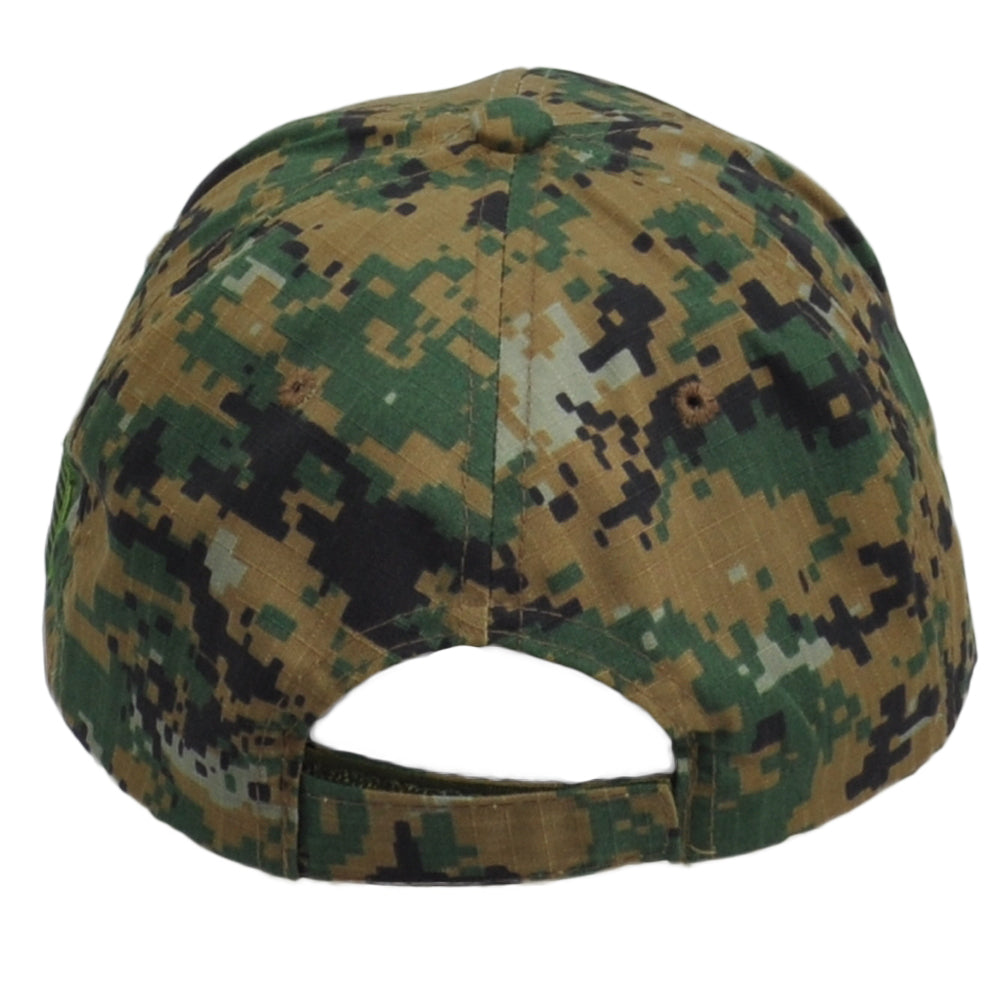 United States USA Flag Patch American Digital Green Camo Men Curved Bill Hat Cap