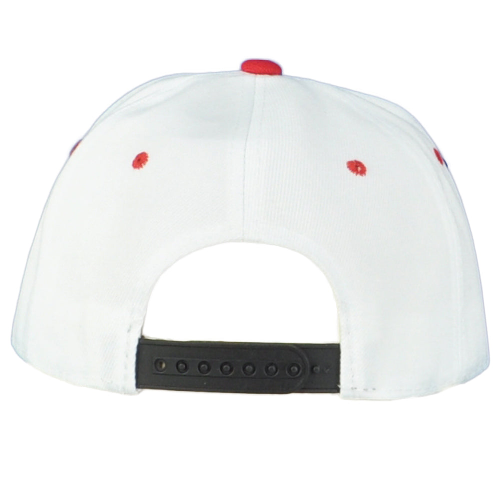 Chicago Illinois Windy City Horns White Black Snapback Adjustable Adults Hat Cap