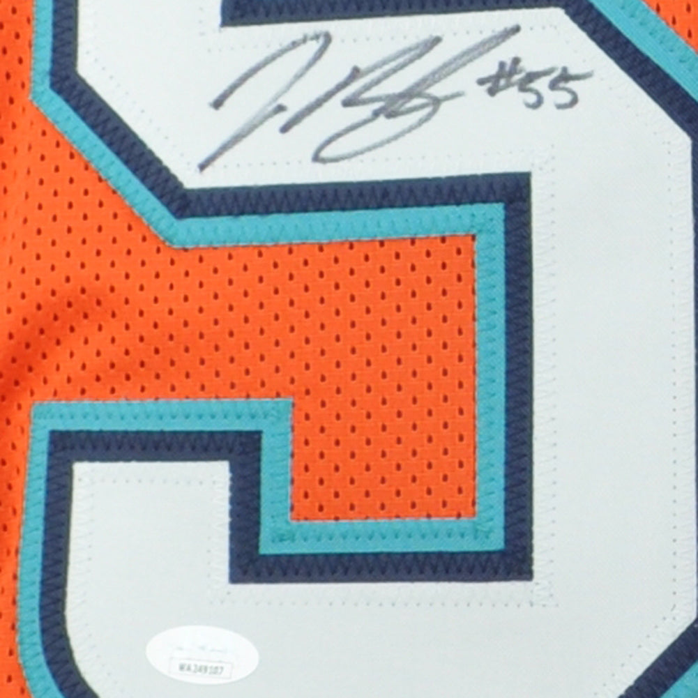NFL Miami Hurricanes Jerome Baker Jersey Replica Signed JSA Card Auto