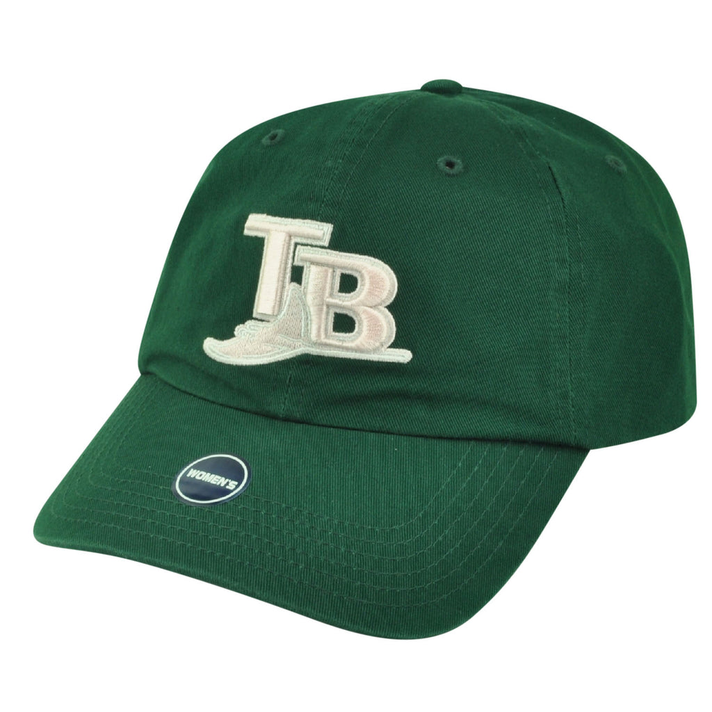 MLB Tampa Bay Rays Green Sun Buckle Relaxed Garment Wash Hat Cap Women Ladies