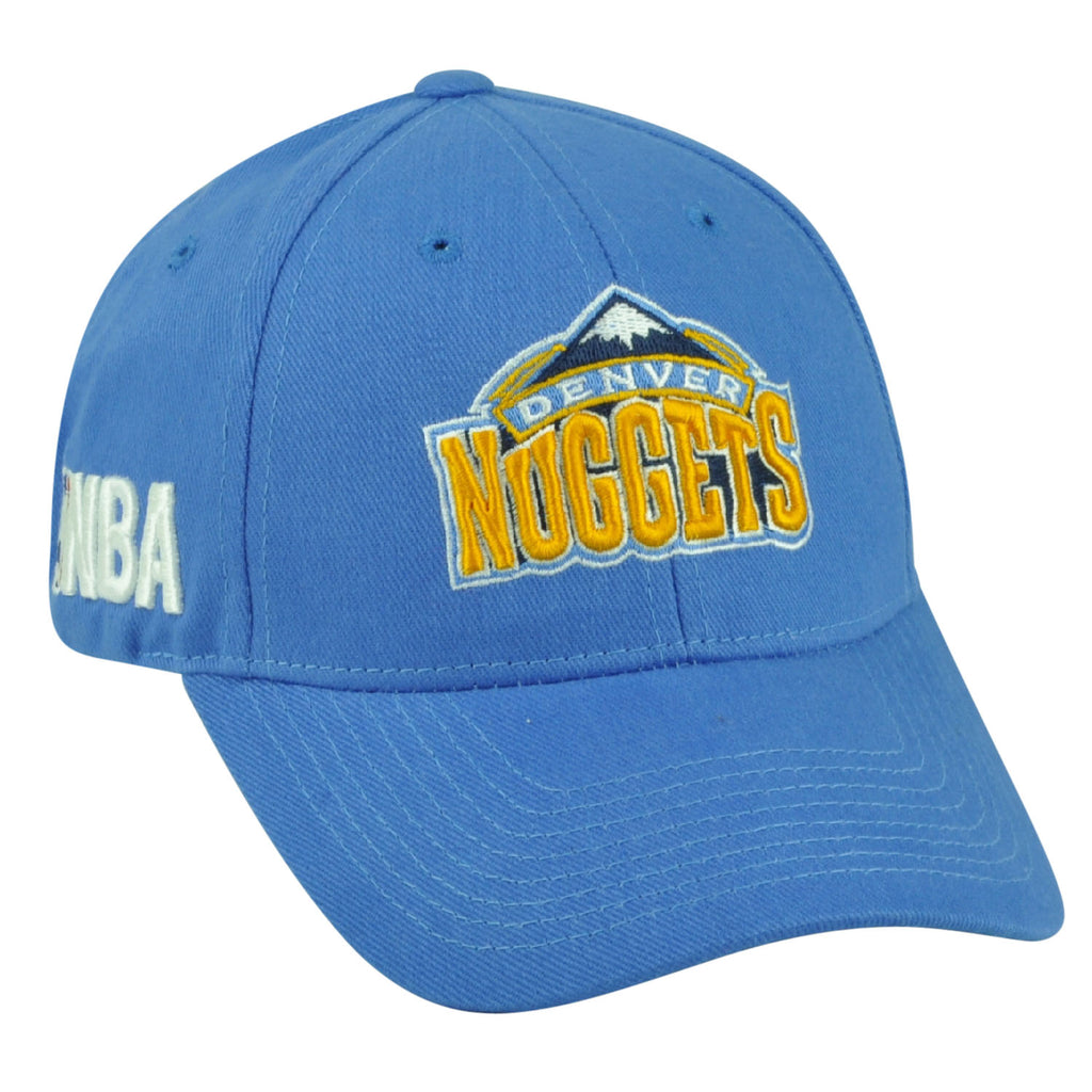 NBA Denver Nuggets Hat Cap Adjustable Light Blue HWC Masoli Game Day Fan