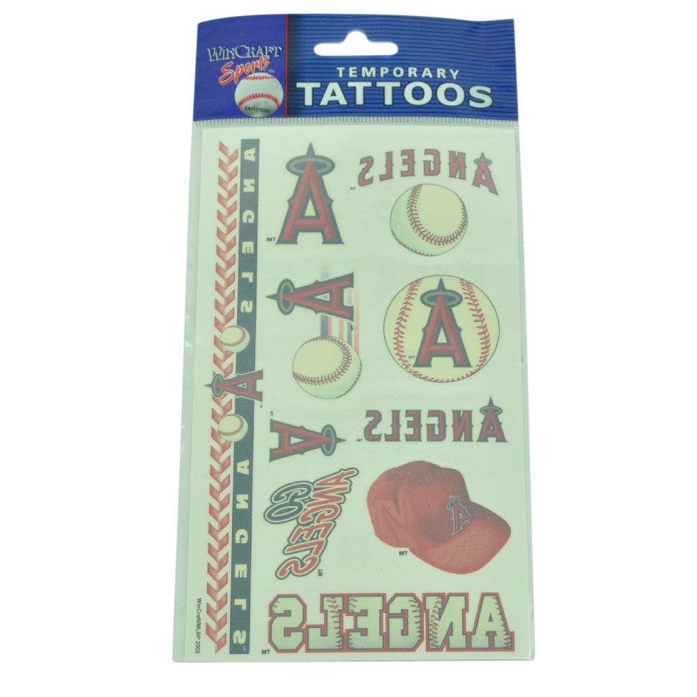 MLB Los Angeles Angels Temporary 10 Tattoos Win Craft Sports Quick Easy Logos
