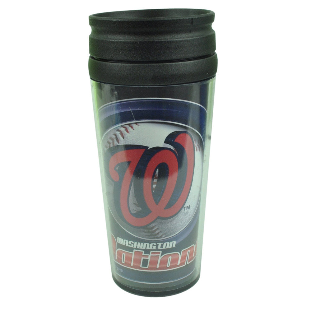 MLB Washington Nationals Acrylic Travel Tumbler 16 Oz Mug Coffee Drink Cups