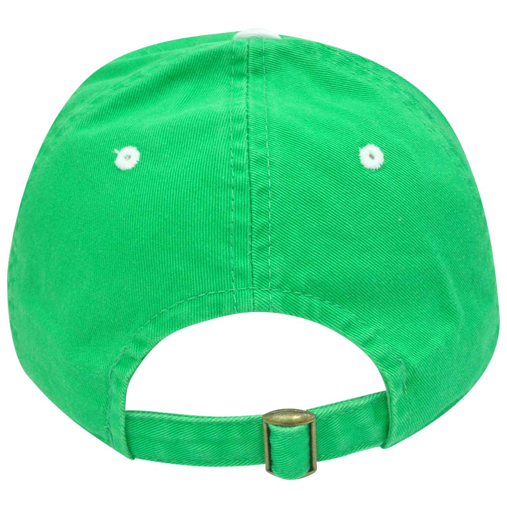 NCAA George Washington Colonials St Patricks Green Garment Wash Clover Hat Cap