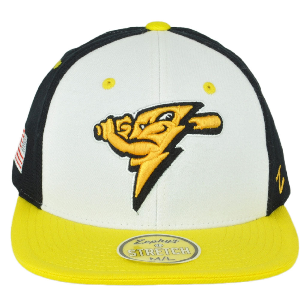 Zephyr Waverly Post142 Shockers Flex Fit Stretch Medium/Large Flat Bill Hat Cap