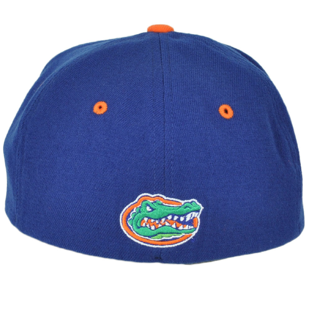 NCAA Zephyr Florida Gators Blue Flat Bill Flex Fit Stretch Hat Cap