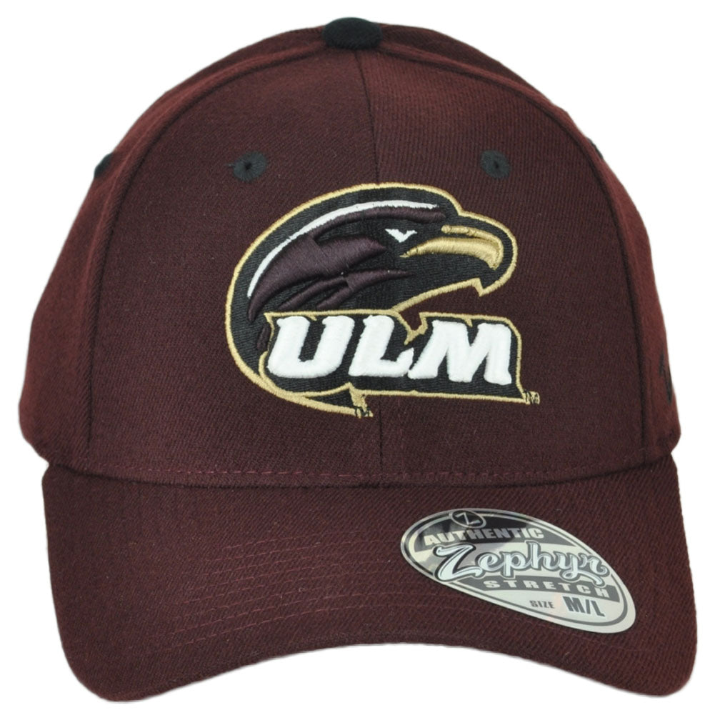NCAA Zephyr Louisiana-Monroe Warhawks Flex Fit Stretch ML Hat Cap