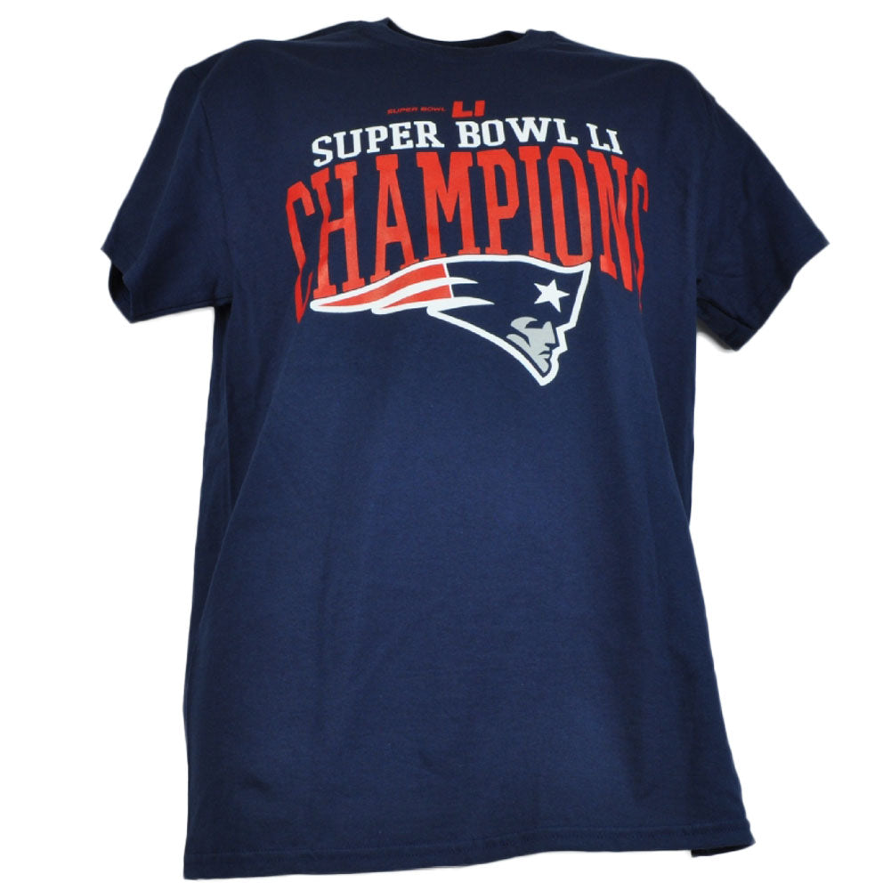 NFL New England Patriots Super Bowl LI Champions Tshirt Tee Mens Adult Crew Neck