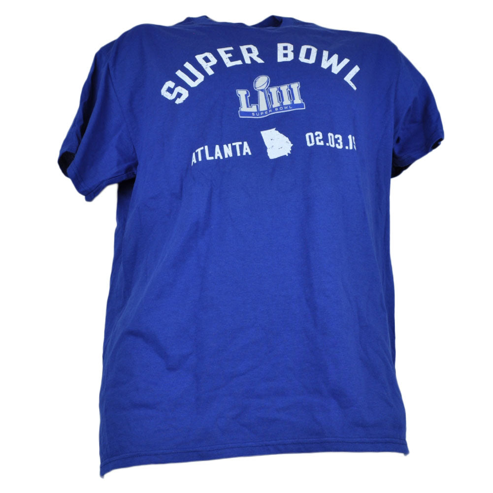 NFL Atlanta 2019 Super Bowl LIII Crew Neck Mens Adult Tshirt Tee Short Sleeve