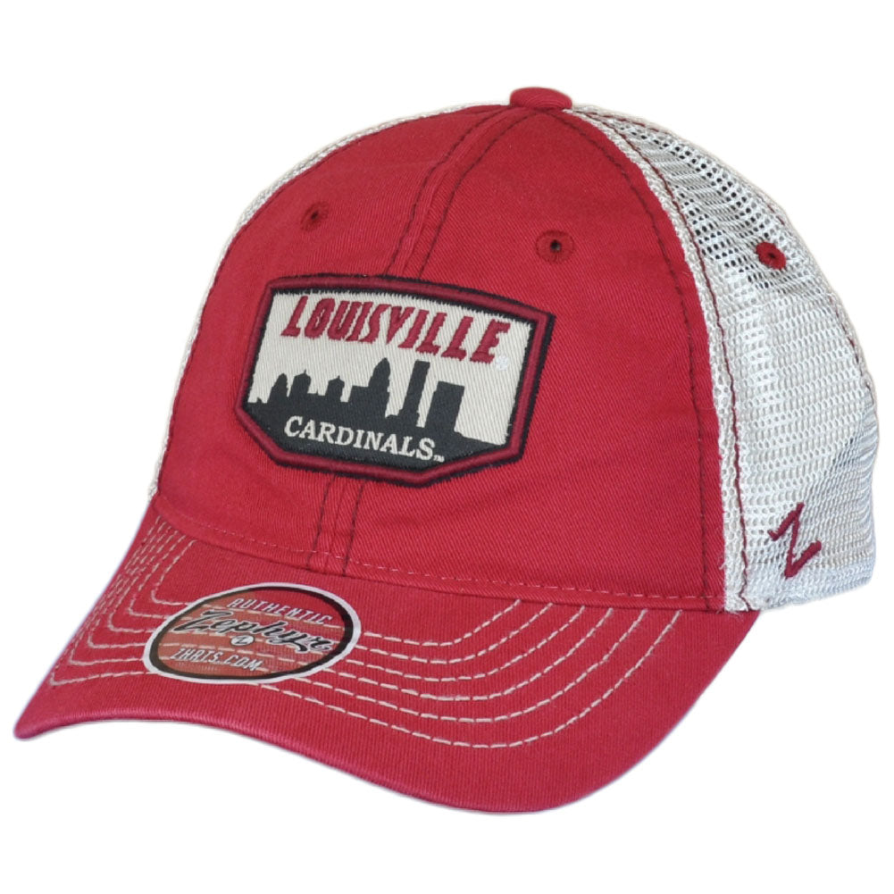 NCAA Zephyr Louisville Cardinals Mesh Adults Men Adjustable Curved Bill Hat Cap