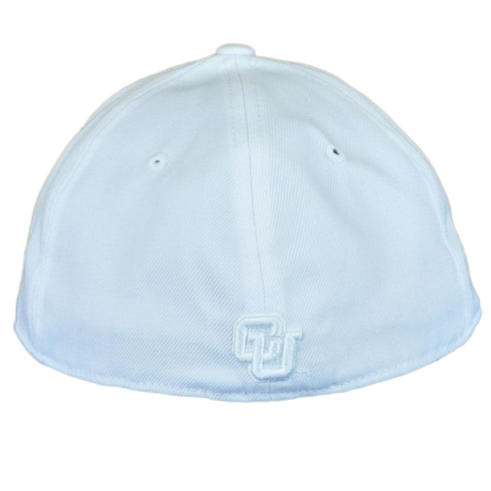 NCAA Zephyr Colorado Buffaloes White Adult Men Flat Bill Fitted Size Hat Cap