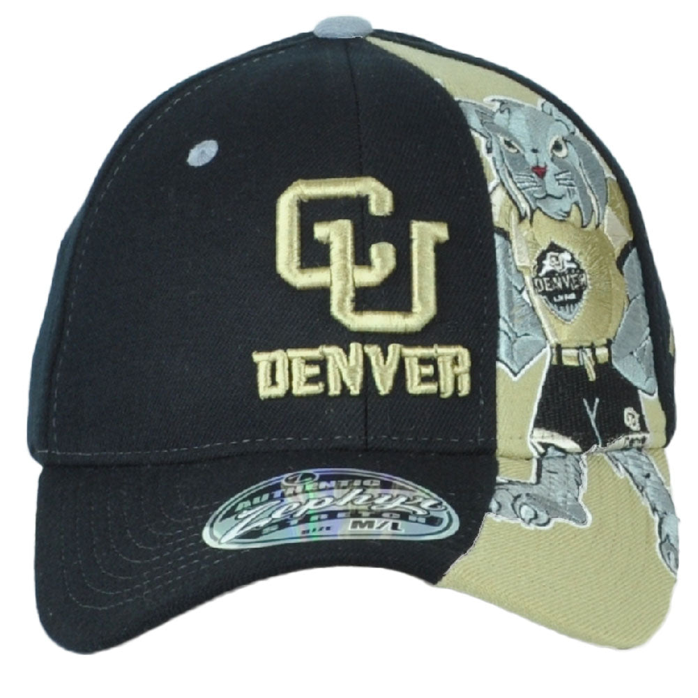 NCAA Zephyr Colorado Buffaloes Curved Bill Flex Fit Stretch Hat Cap