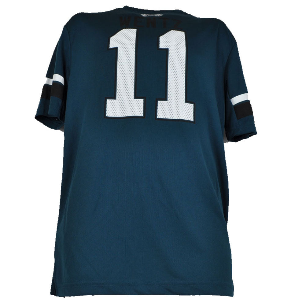 NFL Philadelphia Eagles Carson James Wentz Jersey Tshirt Mens Short Sleeve Green
