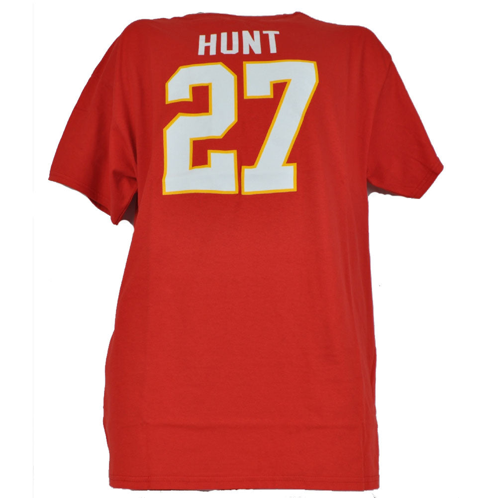 NFL Kansas City Chiefs Kareem Hunt Crew Neck Men Tshirt Tee Short Sleeve