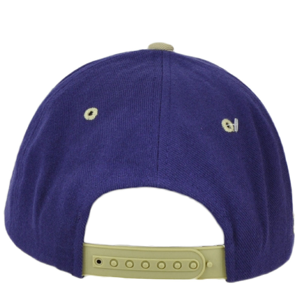 NCAA Zephyr Alcorn State Braves Purple Flat Bill Snapback Hat Cap Constructed