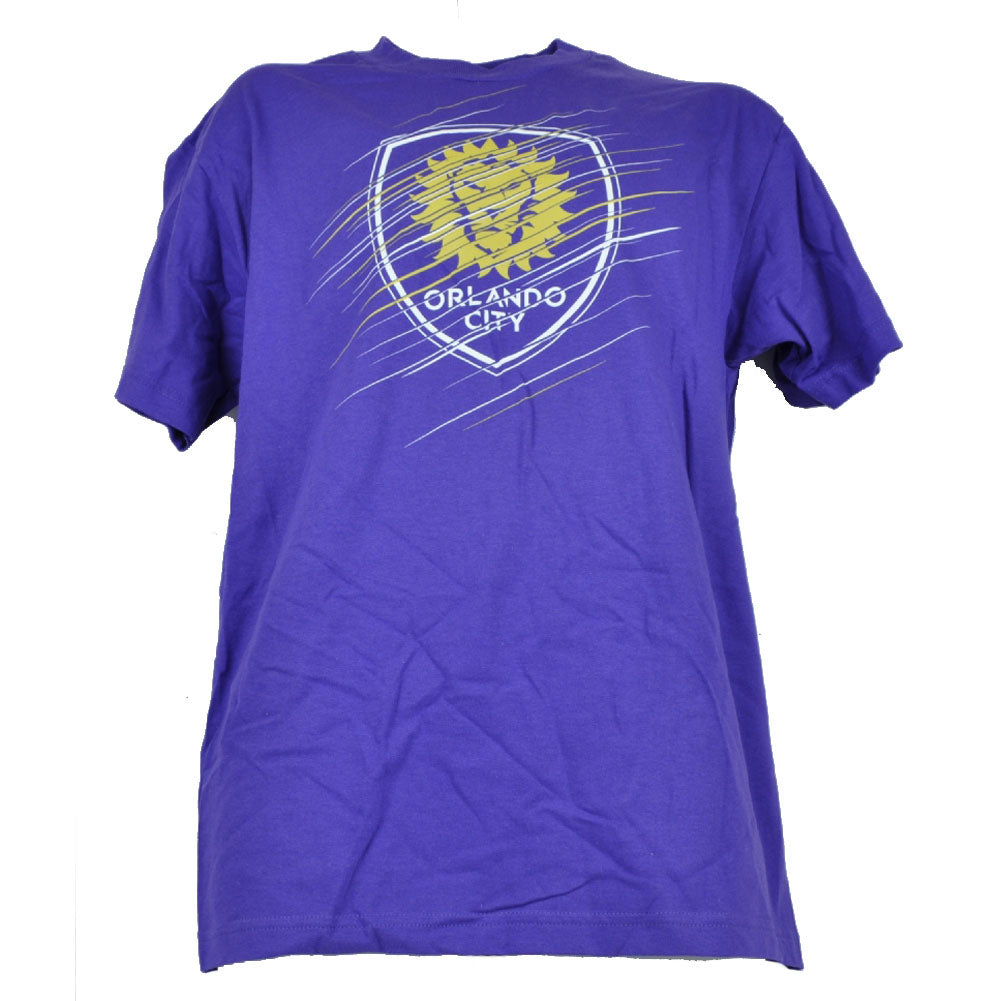 MLS Orlando City Soccer Club Mens Tshirt Tee Purple Short Sleeve Crew Neck