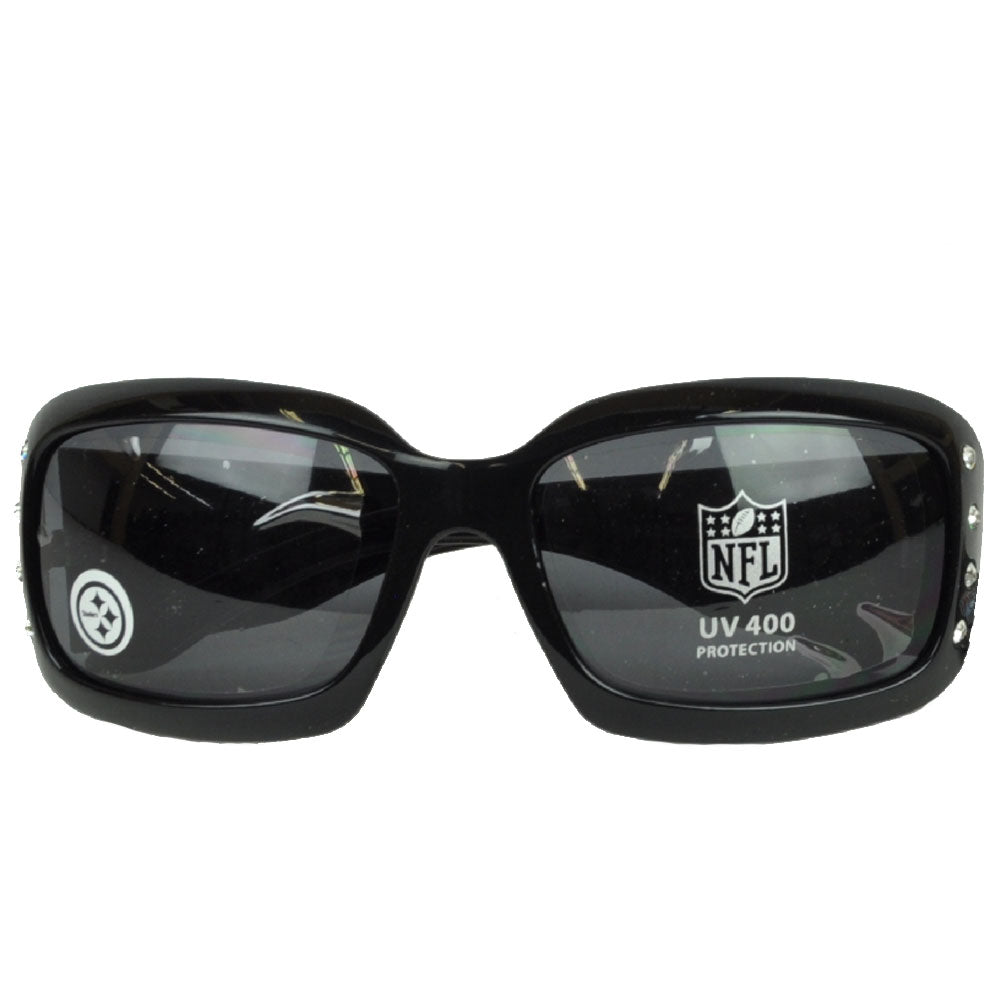 NFL Pittsburgh Steelers Black Sun Glasses Lenses Accessories UV 400 Womens Blitz