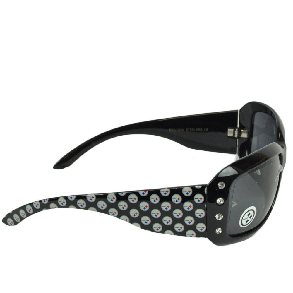 NFL Pittsburgh Steelers Black Sun Glasses Lenses Accessories UV 400 Womens Blitz