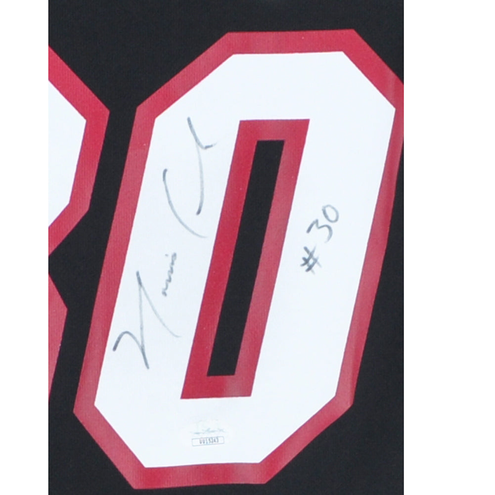 NBA Miami Heat Norris Cole #30 Adidas Jersey Black JSA Autographed Signed XXL