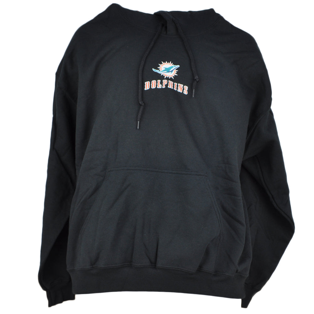 NFL Miami Dolphins Hoodie Sweatshirt Sweater Long Sleeve Black Adult Men