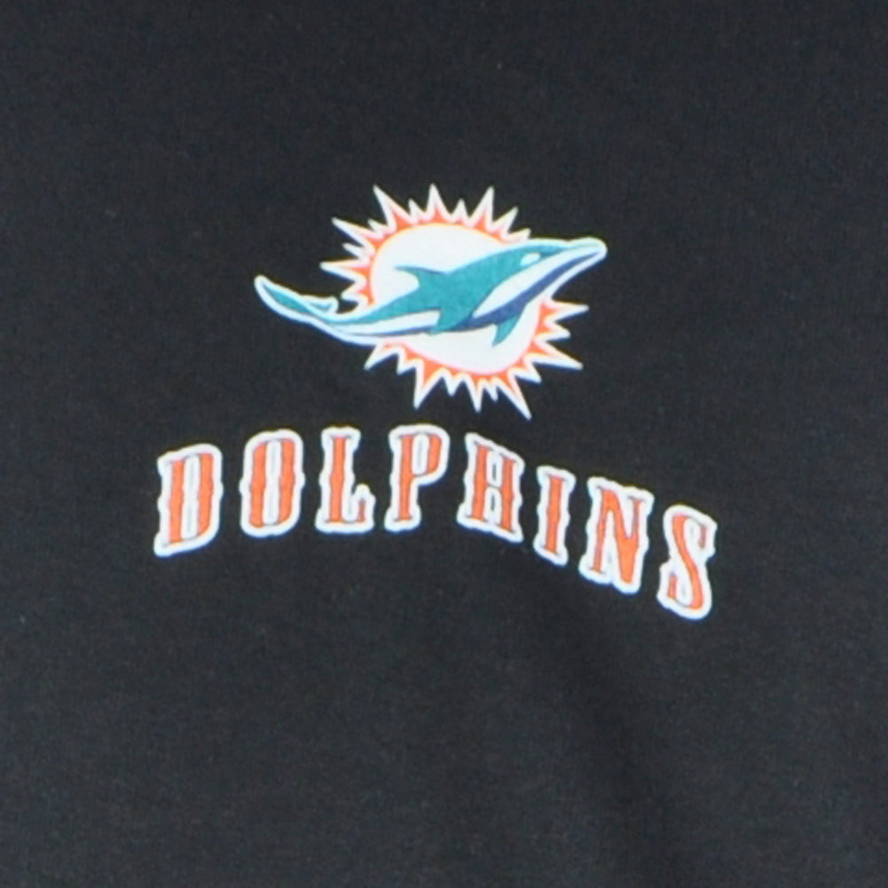 NFL Miami Dolphins Hoodie Sweatshirt Sweater Long Sleeve Black Adult Men