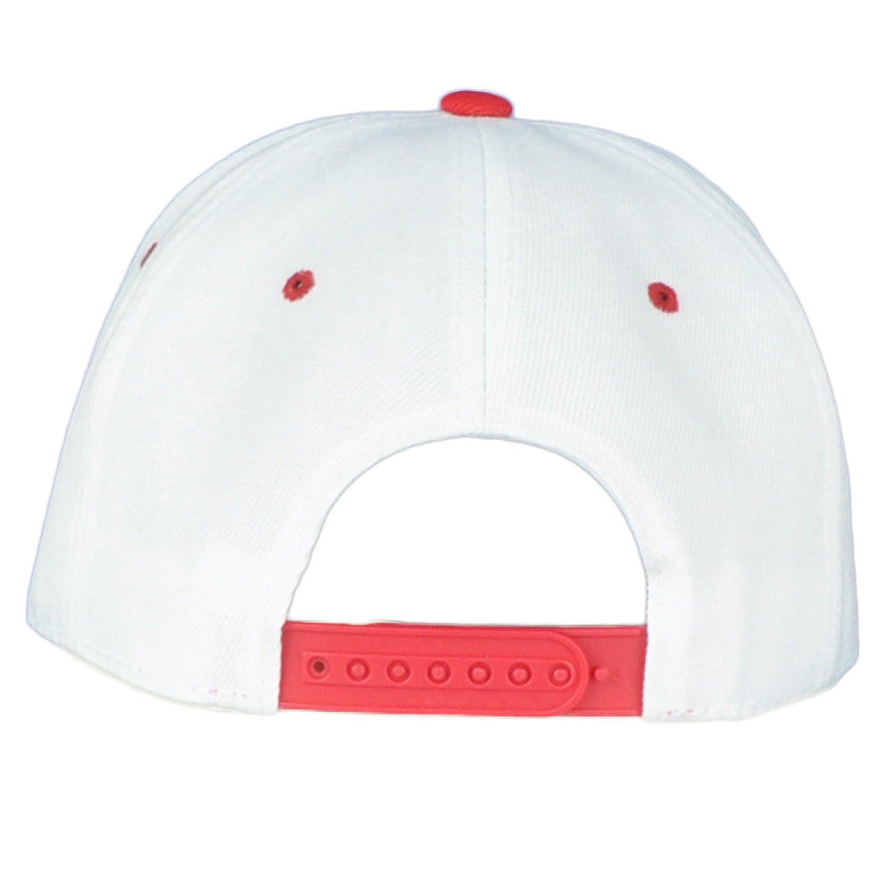 Chicago Illinois Windy City Horns White Red Snapback Adjustable Adults Hat Cap