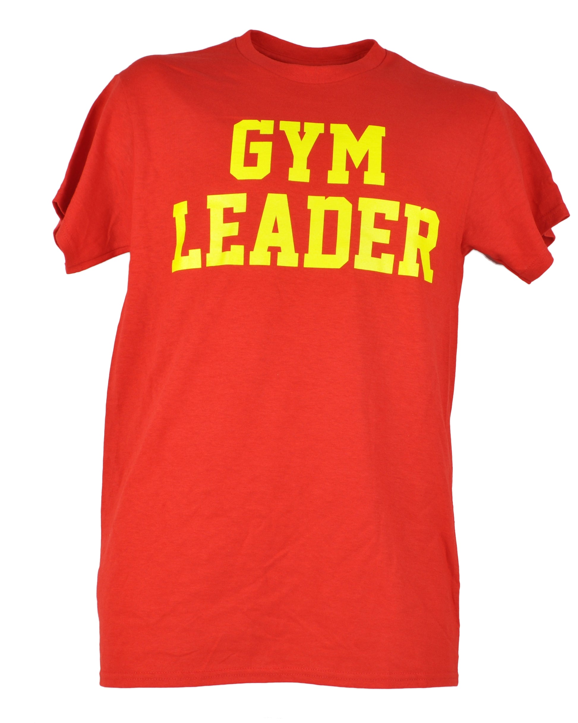 Spirit Gym Leader Exercises Adult Red Crew Neck Short Sleeve Tshirt Tee