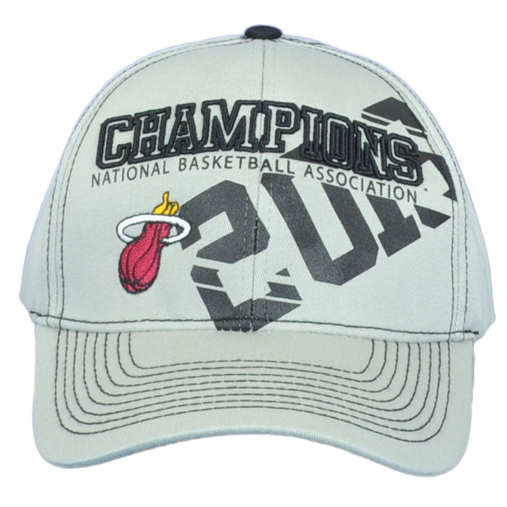 NBA Miami Heat 2013nChampions Finals Adjustable Gray Hat Cap Men Curved Bill