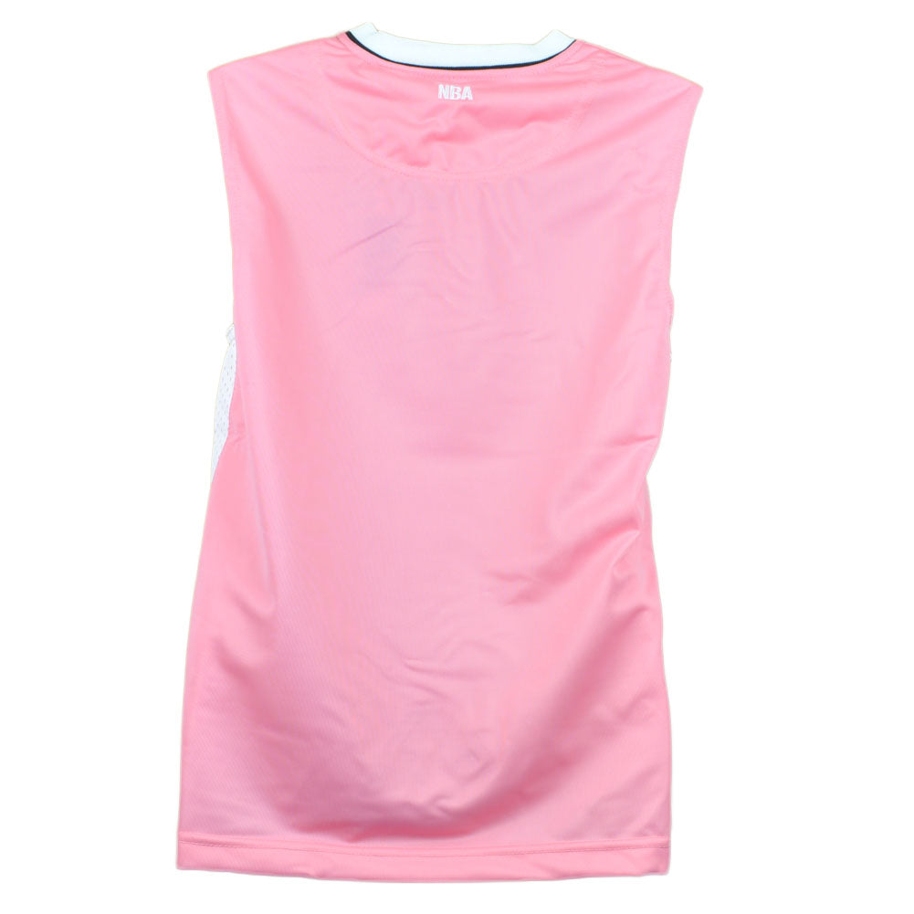 NBA Miami Heat Logo Jersey Tank Top Basketball Pink V-Neck Youth Girls Size