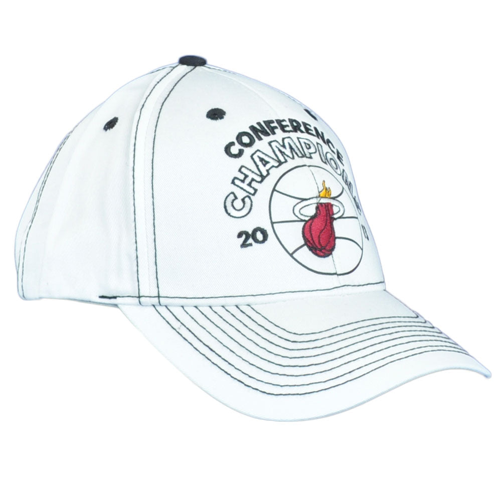 NBA Miami Heat 2013 Conference Champions Adjustable Hat Cap Men Curved Bill Wh