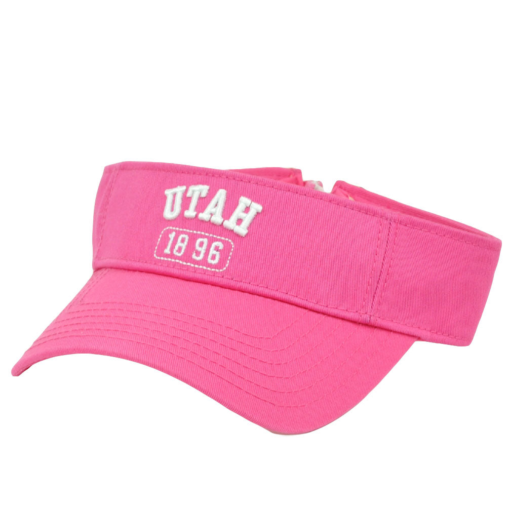 Utah 1896 Pink Beehive State Sun Visor Hat Womens Ladies Adjustable USA City