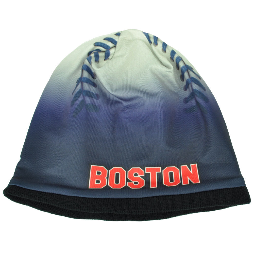 Boston Red Sox Mens Baseball Knit Beanie Cuffless Blue White David Ortiz 34