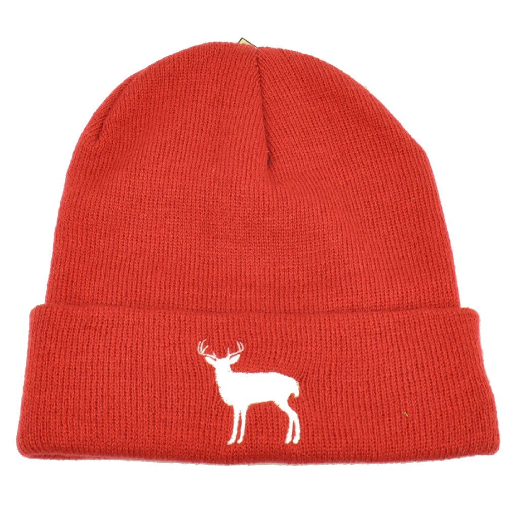 Alabama Bama Cuffed Knit Beanie Brick Hat Deer State Heart Dixie Skully Acrylic