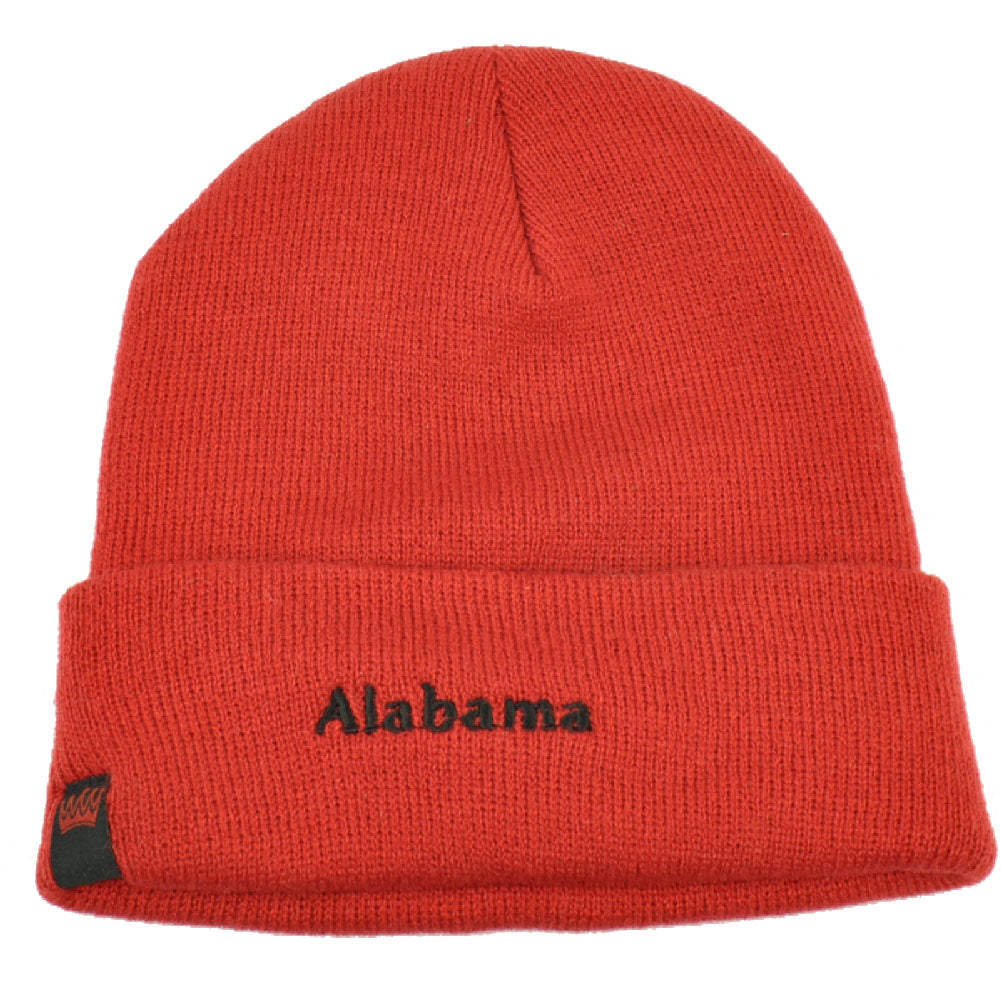 Alabama Bama Cuffed Knit Beanie Brick Hat Deer State Heart Dixie Skully Acrylic