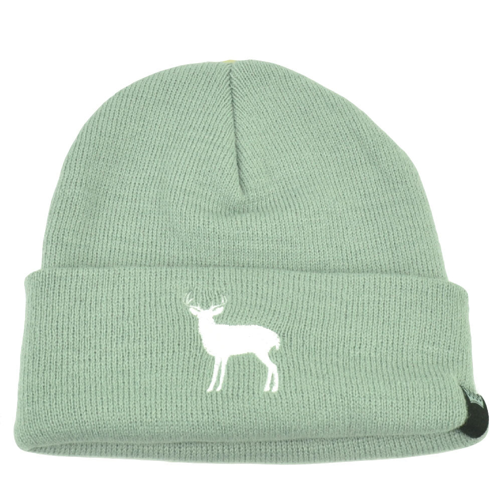 Alabama Bama Cuffed Knit Beanie Gray Hat Deer State Heart of Dixie Skully Acrylic