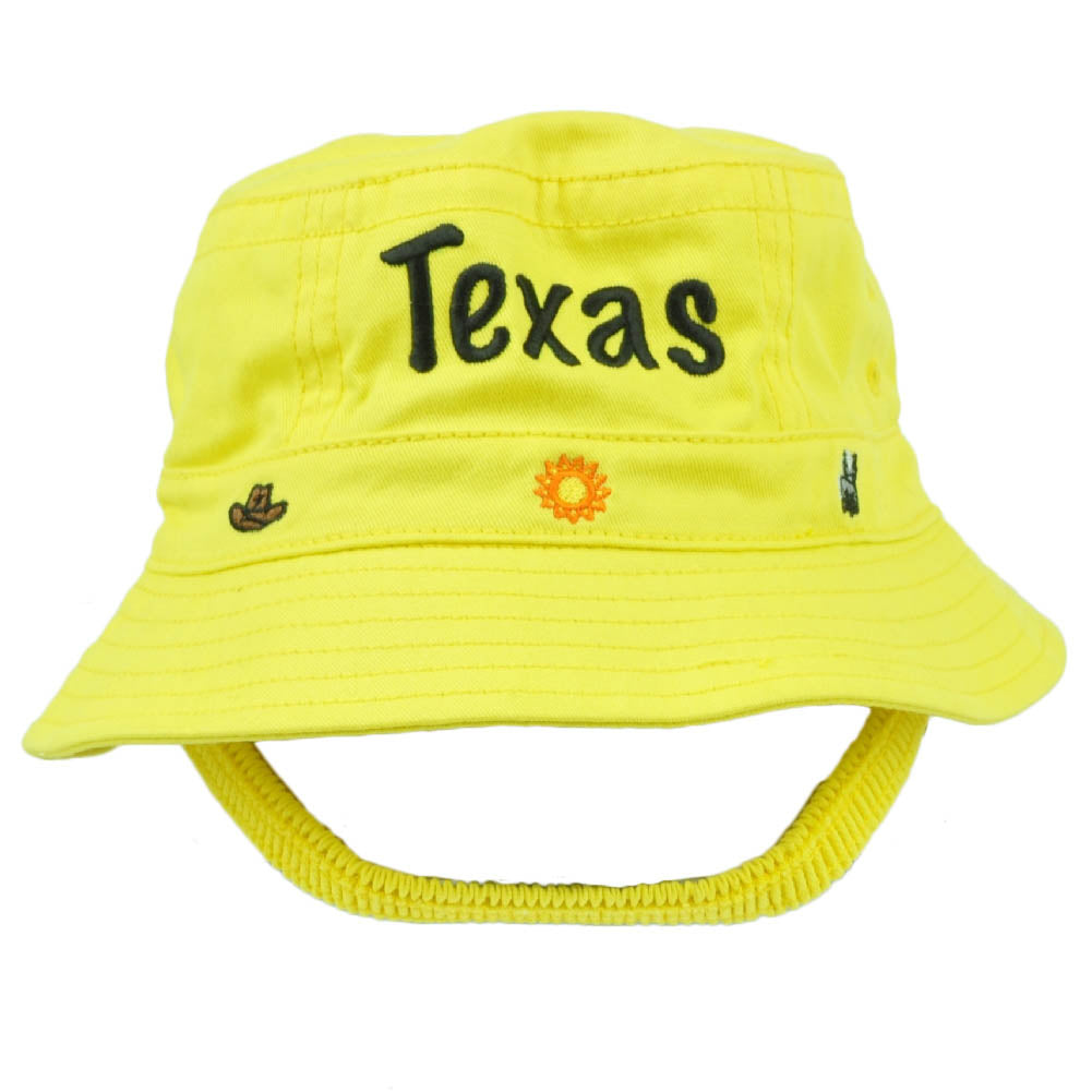Texas Big State Cowboys Yellow Sun Bucket Hat Beach Hat Toddler USA America