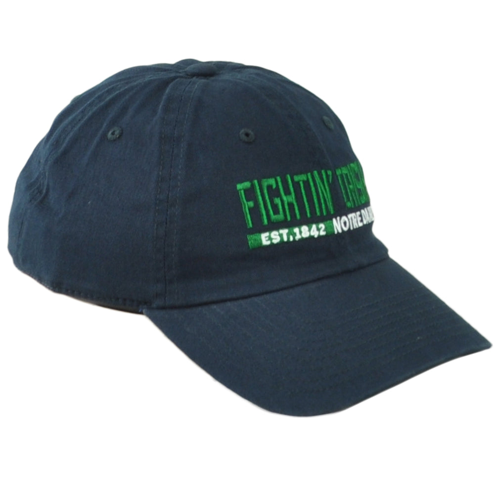 NCAA Captivating Notre Dame Fightin Irish Blue Adjustable Curved Bill Hat Cap