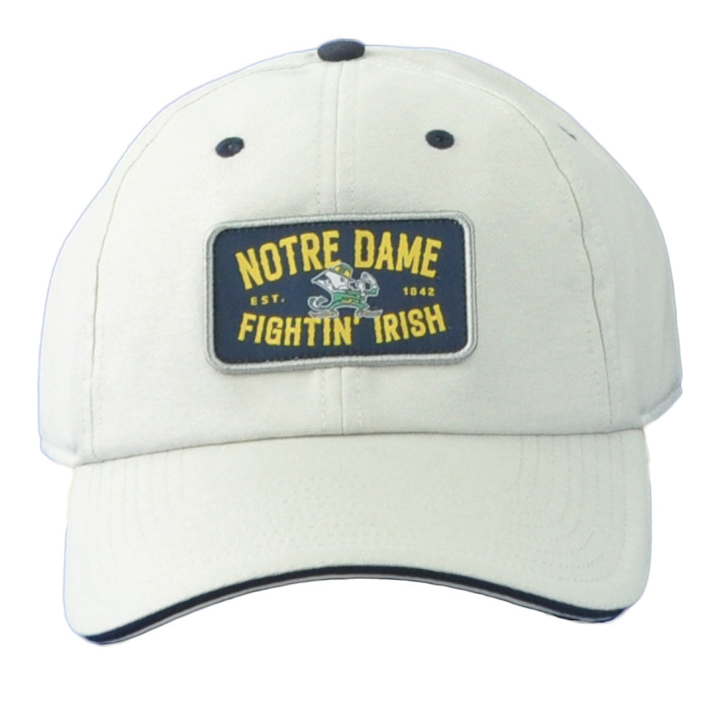 NCAA Captivating Notre Dame Fightin Irish Gray Adjustable Curved Bill Hat Cap