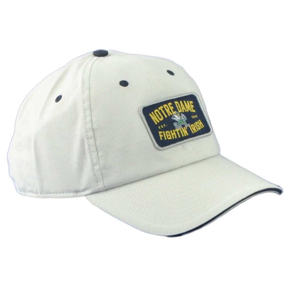 NCAA Captivating Notre Dame Fightin Irish Gray Adjustable Curved Bill Hat Cap