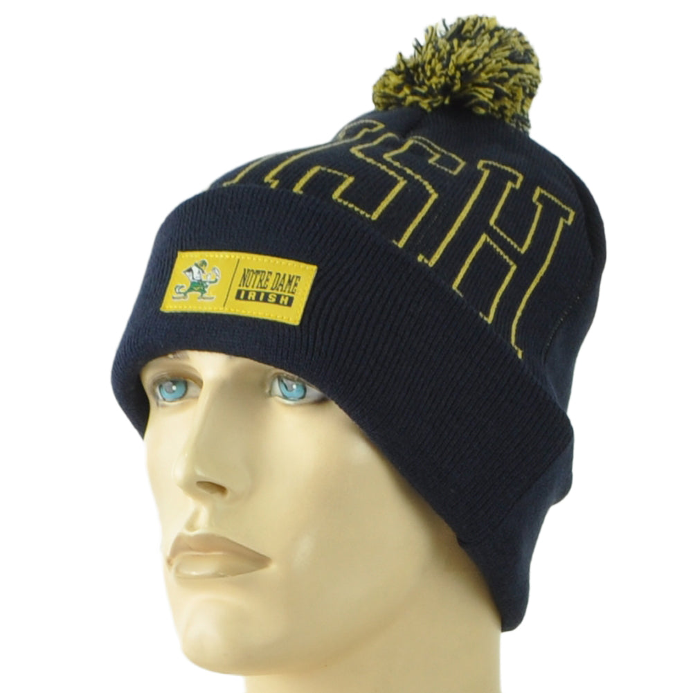 NCAA Captivating Notre Dame Fightin Irish Winter Sports Pom Pom Knit Beanie Hat