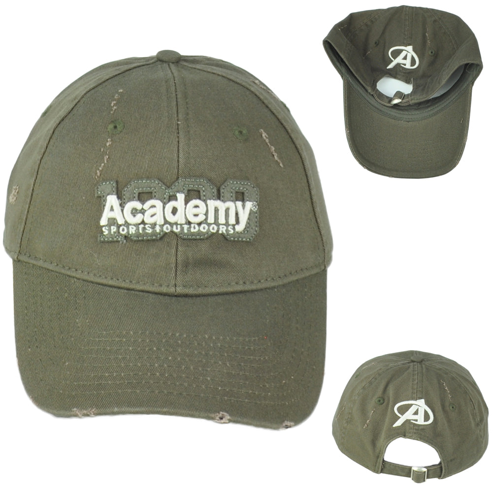Academy Sports Outdoors Olive Green Distressed Hunting Adult Adjustable Hat Cap