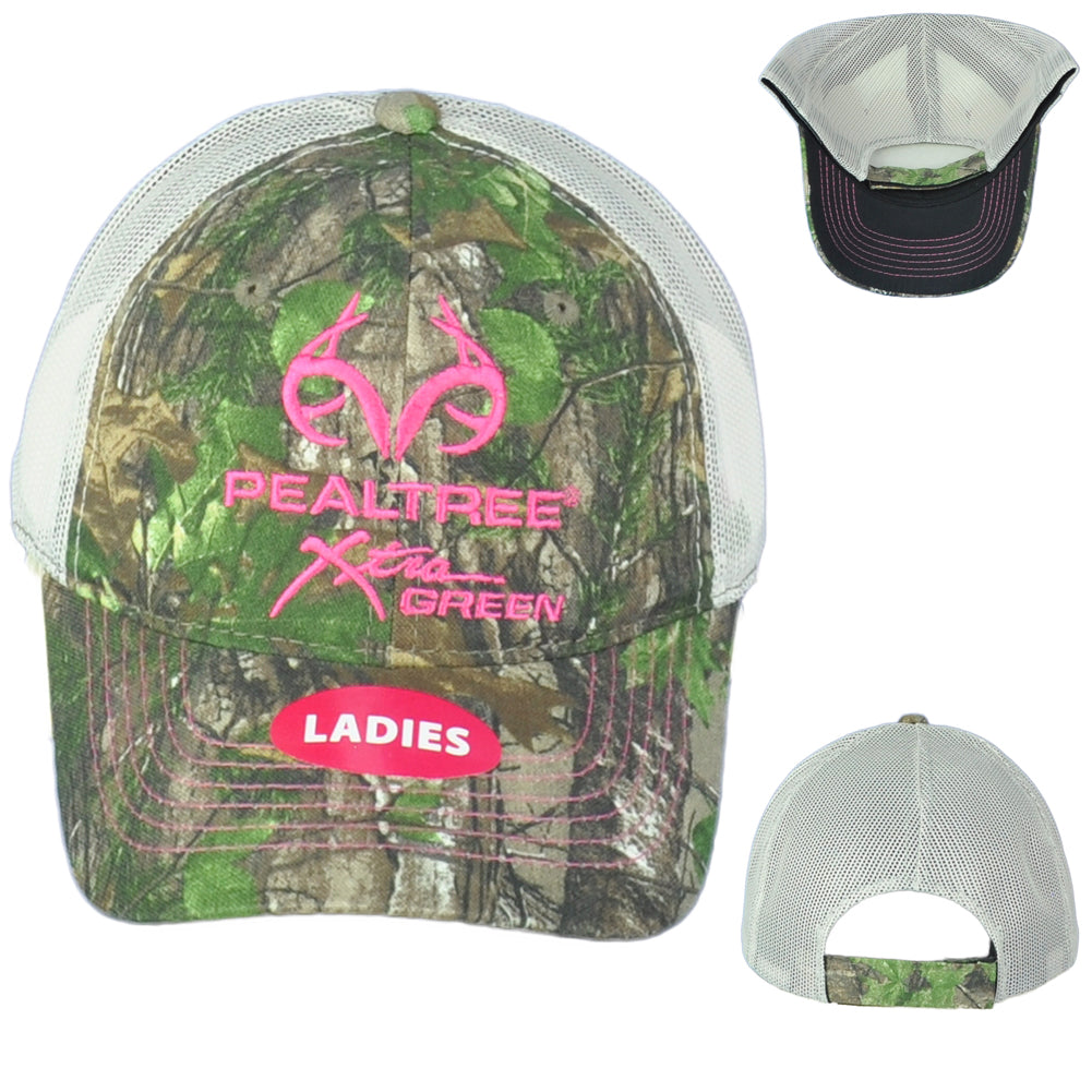 Team Realtree Ladies Women Camouflage Outdoors Logo Mesh Adjustable Hat Cap