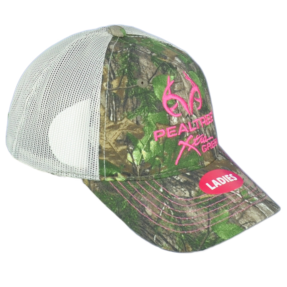 Team Realtree Ladies Women Camouflage Outdoors Logo Mesh Adjustable Hat Cap