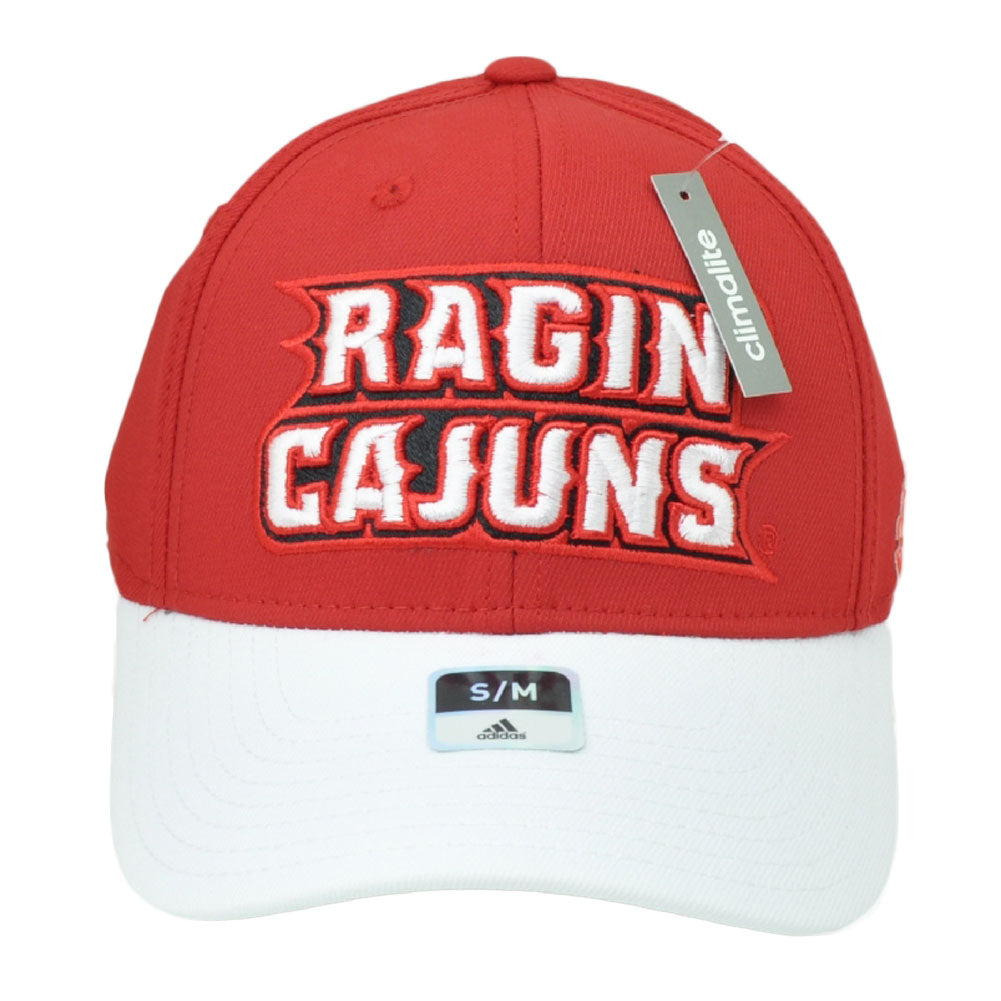 NCAA Adidas Louisiana Ragin Cajuns M540Z Red Flex Fit Hat Cap
