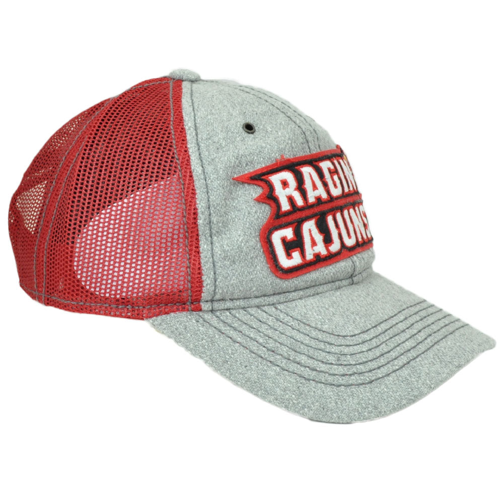 NCAA Adidas Louisiana Ragin Cajuns EW63Z Mesh Snapback Gray Red Hat Cap Sports