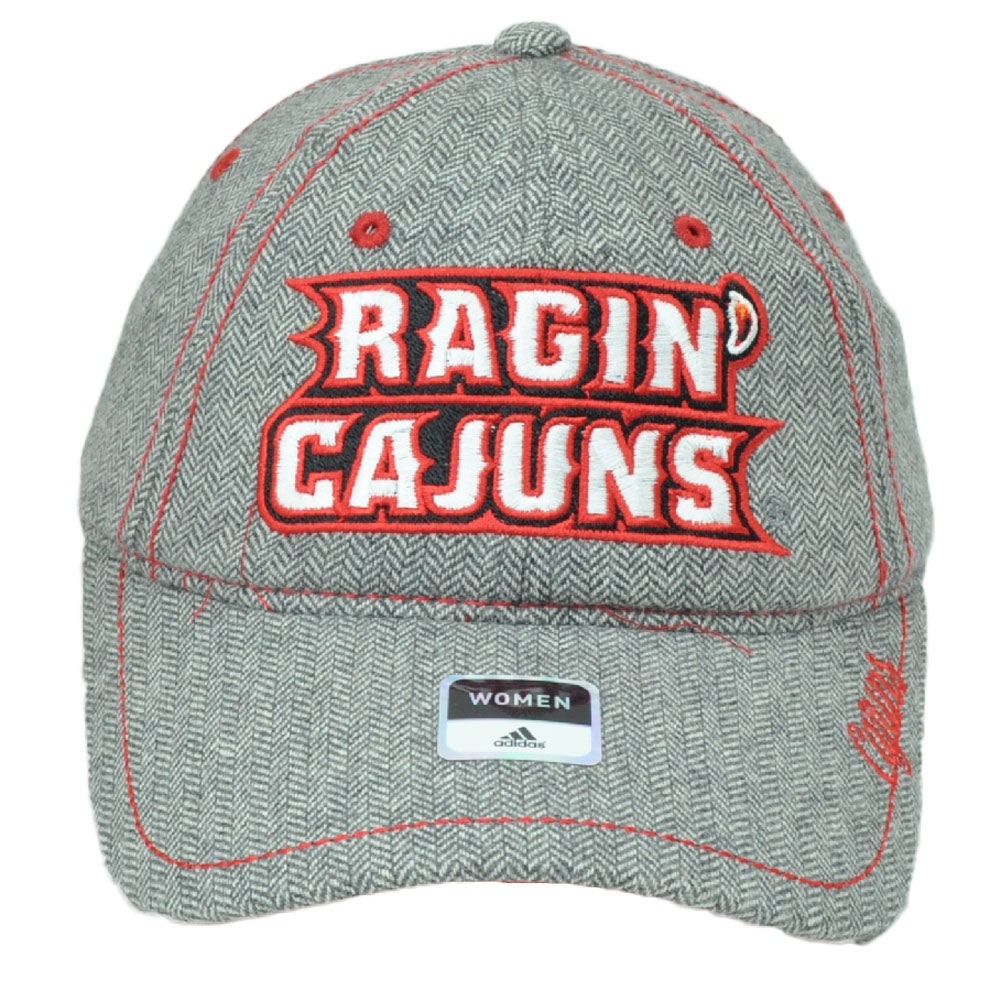 NCAA Adidas Louisiana Ragin Cajuns EW55Z Womens Gray Hat Cap Adjustable Ladies