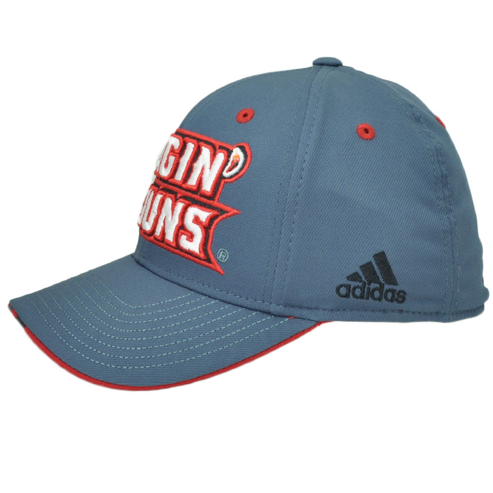 NCAA Adidas Louisiana Ragin Cajuns M553Z Gray Flex Fit Hat Cap